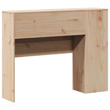 Tăblie de pat cu depozitare, 75 cm, lemn masiv de pin - Img 5