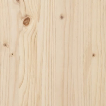 Tăblie de pat pentru perete, 127,5x3x60 cm, lemn masiv de pin - Img 6