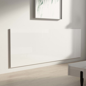 Tăblie pat/perete,alb extralucios,240x1,5x80 cm,lemn prelucrat - Img 4