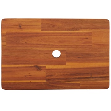 Taburet cu 1 treaptă, 38x26x22 cm, lemn masiv de acacia - Img 5