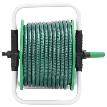 Tambur pentru furtun autonom, verde, cu furtun PVC de 30 m - Img 2