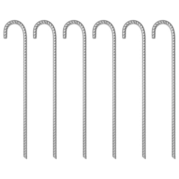 Țăruși de cort, 24 buc., 17 cm, Ø20 mm, oțel galvanizat - Img 1