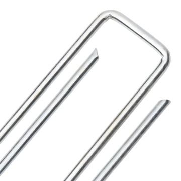 Țăruși de pământ în formă de U 25 buc. 20x4 cm oțel galvanizat - Img 4