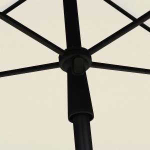 Umbrelă de grădină cu stâlp, nisipiu, 210x140 cm - Img 2