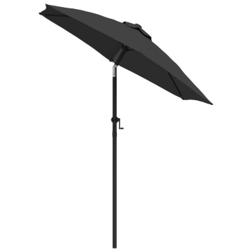 Umbrelă de soare, antracit, 200 x 224 cm, aluminiu - Img 3