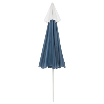 Umbrelă de soare de plajă, albastru, 240 cm - Img 4
