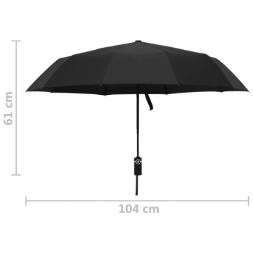 Umbrelă pliabilă automată, negru, 104 cm - Img 5
