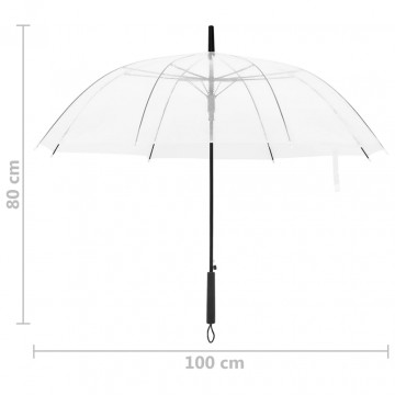 Umbrelă, transparent, 100 cm - Img 4