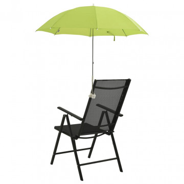 Umbrele pentru scaun de camping, 2 buc., verde, 105 cm - Img 3