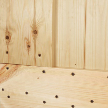 Ușă „NARVIK”, 90x210 cm, lemn masiv de pin - Img 6