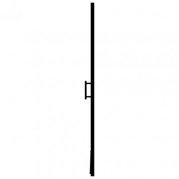 Ușă de duș, negru, 81 x 195 cm, sticlă securizată mată - Img 4