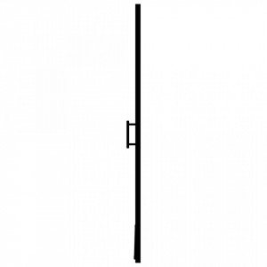 Ușă de duș, negru, 81 x 195 cm, sticlă securizată - Img 6