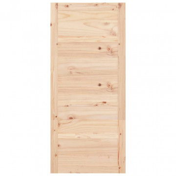 Ușă de hambar, 90x1,8x204,5 cm, lemn masiv de pin - Img 4