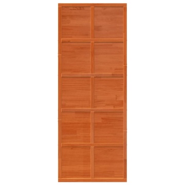 Ușă de hambar, maro ceruit, 80x208 cm, lemn masiv de pin - Img 4