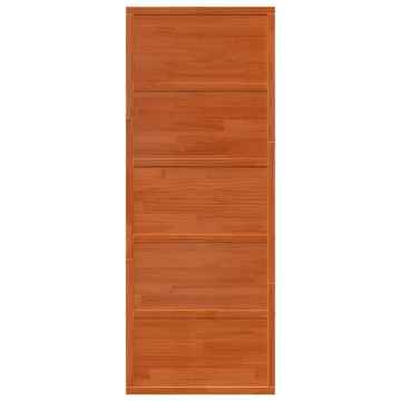 Ușă de hambar, maro ceruit, 80x208 cm, lemn masiv de pin - Img 4