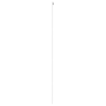Ușă glisantă, alb, 76x205 cm, sticlă securizată/aluminiu - Img 8