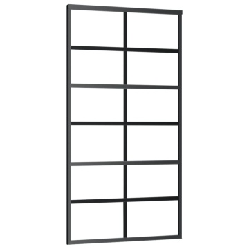 Ușă glisantă cu set feronerie, 102x205 cm, sticlă ESG/aluminiu - Img 3