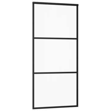 Ușă glisantă cu set feronerie, 90x205 cm, sticlă ESG/aluminiu - Img 3