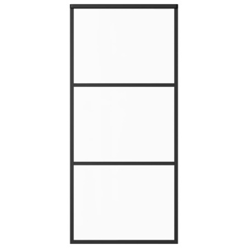 Ușă glisantă cu set feronerie, 90x205 cm, sticlă ESG/aluminiu - Img 4
