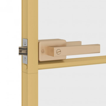 Ușă interioară Slim auriu 93x201,5cm sticlă securizată/aluminiu - Img 5