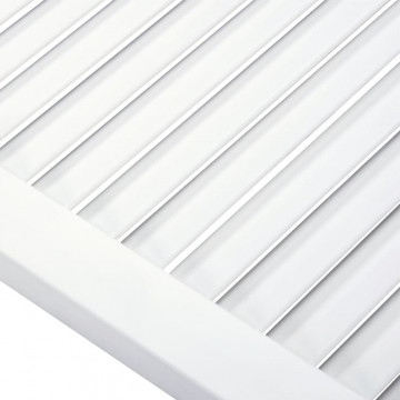 Uși lamelare, 4 buc., alb, 69x59,4 cm, lemn masiv de pin - Img 4