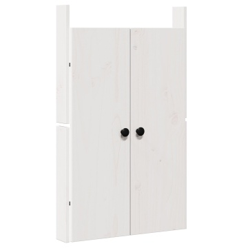 Uși pentru bucătării exterioare Alb 50x9x82 cm Lemn masiv de pin - Img 2