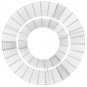 Vatră de foc din gabion Ø 50 cm fier galvanizat - Img 3