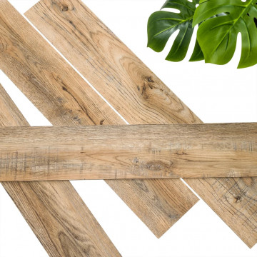 WallArt Panouri de perete aspect lemn, maro vintage, stejar reciclat - Img 3
