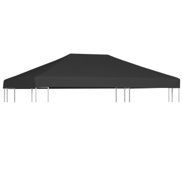 Acoperiș de pavilion, 310 g/m², gri, 4 x 3 m - Img 1