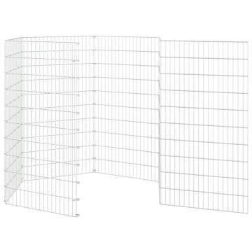 Adăpost pentru animale cu 6 panouri, 54x100 cm, fier galvanizat - Img 8
