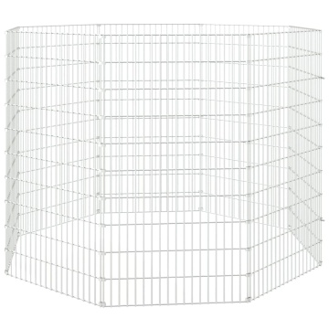 Adăpost pentru animale cu 8 panouri, 54x100 cm, fier galvanizat - Img 4