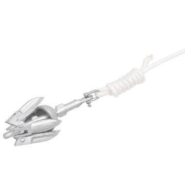 Ancoră pliabilă cu funie, 0,7 kg, fontă galvanizată la cald - Img 4