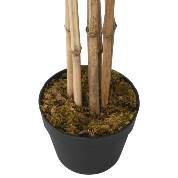 Arbore din bambus artificial 1104 de frunze 180 cm verde - Img 3