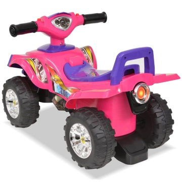 ATV de plimbare pentru copii cu sunet și lumină roz și violet - Img 2