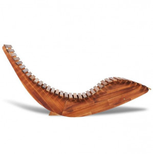 Balansoar șezlong din lemn de acacia - Img 3