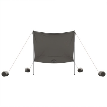 Baldachin de plajă cu ancore de nisip, gri, 214x236 cm - Img 8