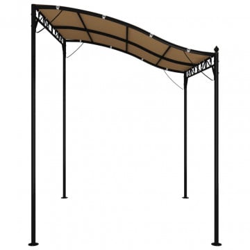Baldachin, gri taupe, 2x2,3 m, 180 g/m², țesătură și oțel - Img 4