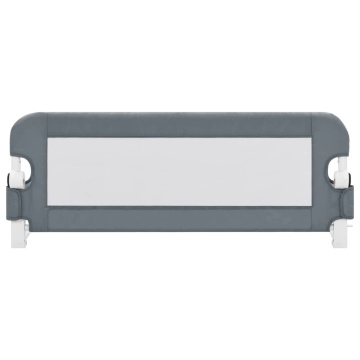 Balustradă de protecție pat copii, gri, 102x42 cm, poliester - Img 3