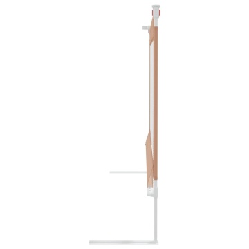 Balustradă de protecție pat copii, gri taupe, 100x25 cm, textil - Img 8
