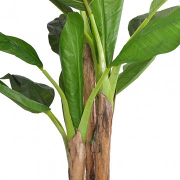 Bananier artificial cu ghiveci, 175 cm, verde - Img 2