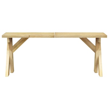 Bancă de grădină, 110 cm, lemn de pin tratat - Img 3