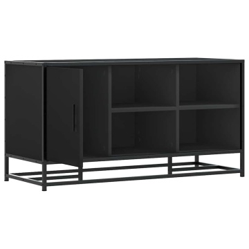 Bancă de pantofi neagră 100x40x53,5 cm lemn și metal prelucrat - Img 5