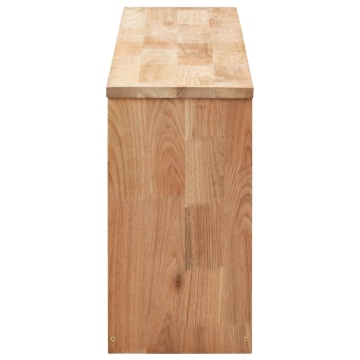 Bancă depozitare pantofi, 94x20x38 cm, lemn masiv de nuc - Img 8