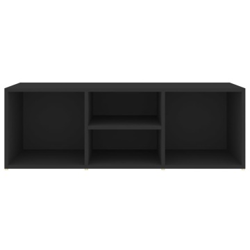 Banca depozitare pentru pantofi, negru, 105x35x35 cm, PAL - Img 4