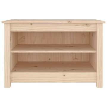 Bancă pentru pantofi, 70x38x45,5 cm, lemn masiv de pin - Img 3