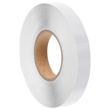 Banda reflectorizantă, alb, 2,5 cmx50 m PVC - Img 1