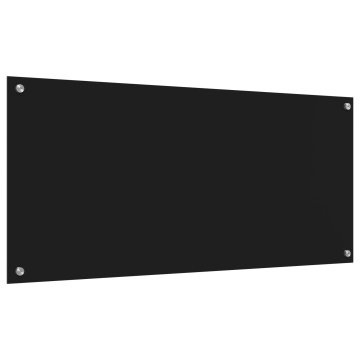 Baterie de bucătărie Neagră 110x50x0,6 cm din Sticlă Temperată - - Img 4
