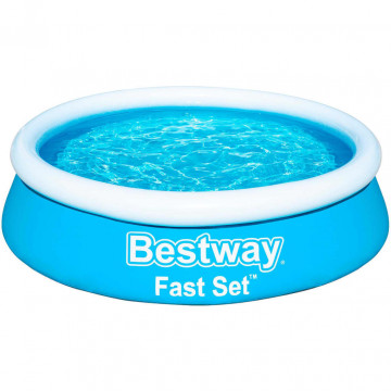 Bestway Piscina gonflabilă Fast Set, albastru, 183x51 cm, rotundă - Img 2