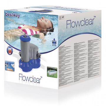 Bestway Pompă de filtrare pentru piscină Flowclear, 9463 L/h - Img 5