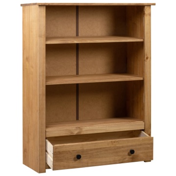 Bibliotecă, 80 x 35 x 110 cm, lemn masiv de pin, gama Panama - Img 2